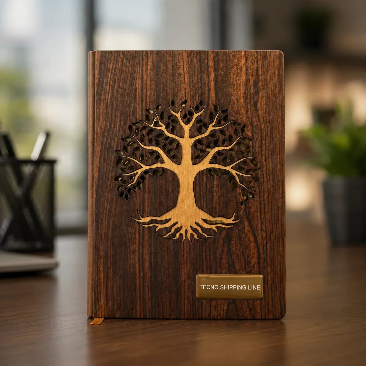 Premium Wooden Cover Diary