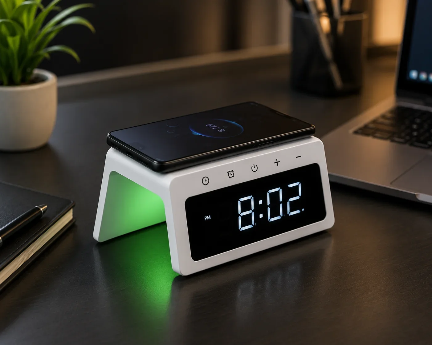 Wireless Charging Alarm Clock
