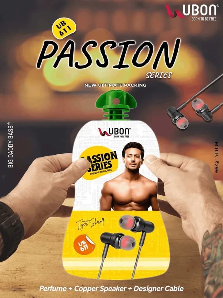UBON UB-611 PASSION SERIES Wired Earphones with Copper Speaker & Perfume Cable