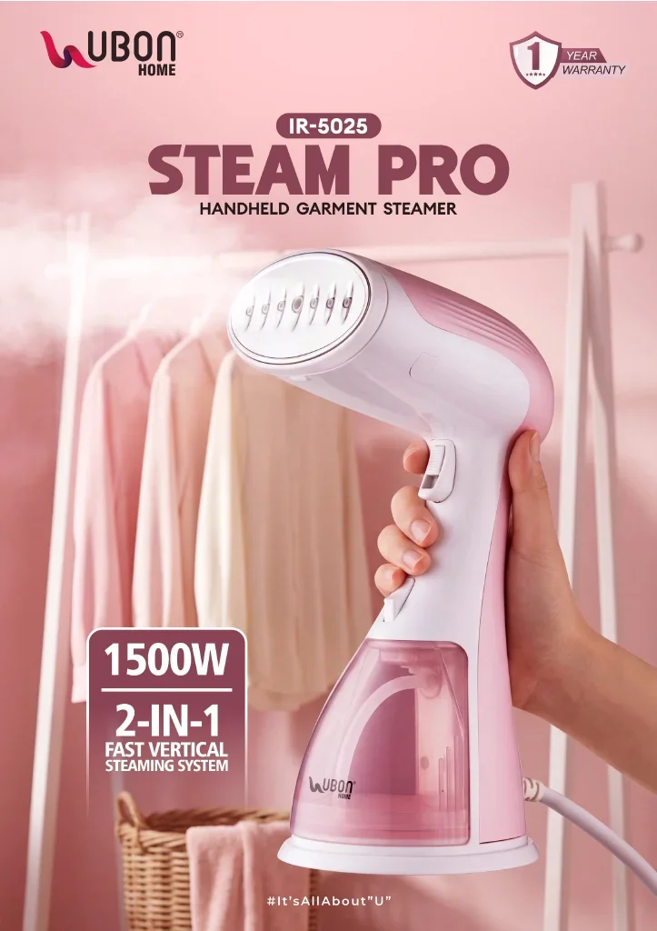 UBON IR-5025 Steam Pro 1500W Handheld Garment Steamer