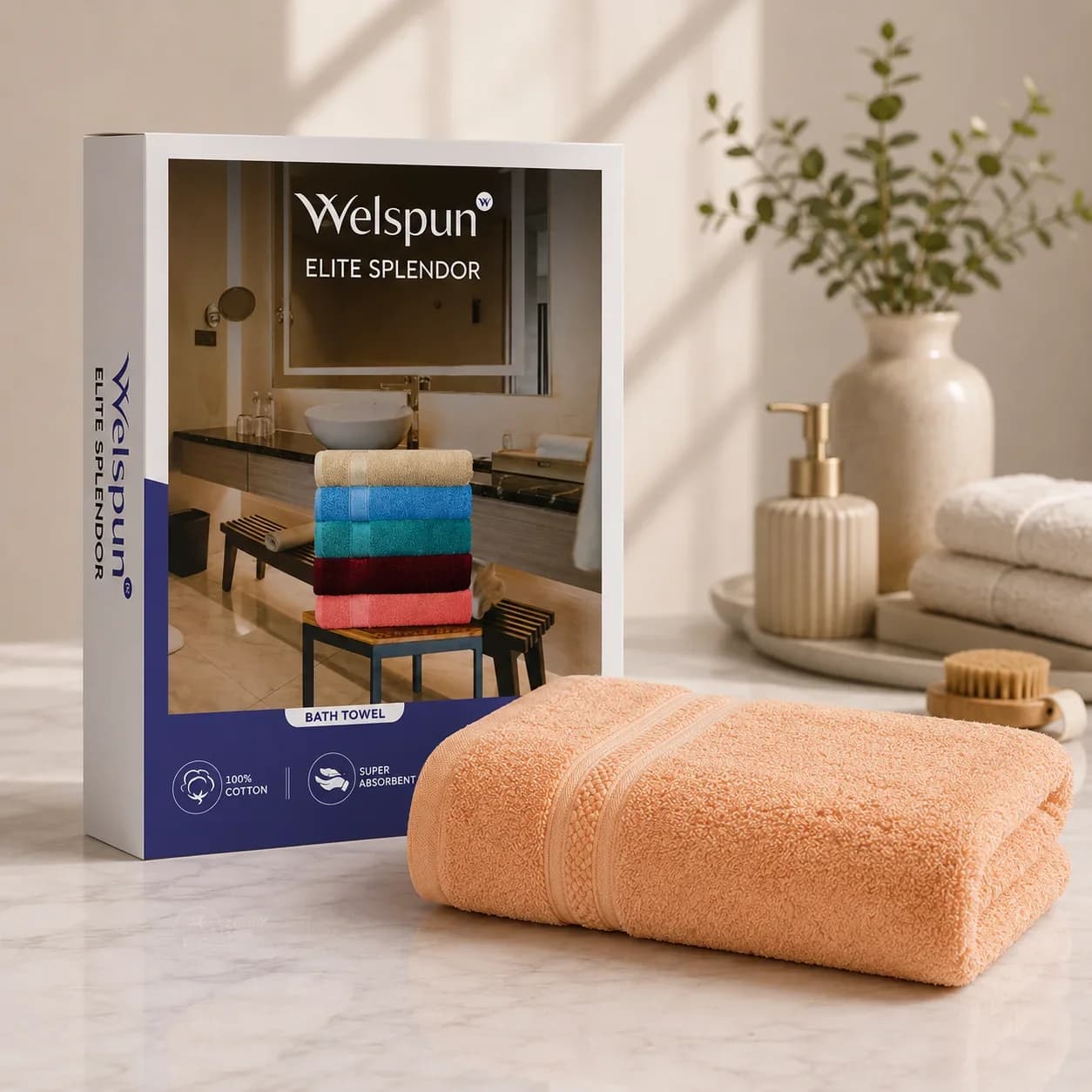 Welspun Elite Splendor Bath Towel (380 GSM)