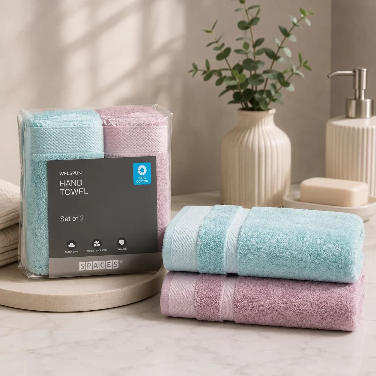 Spaces Hygro Active Cotton Bath & Hand Towel Collection